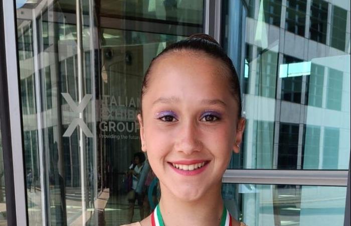 Rhythmic gymnastics, Graziana Amenta wins the Allieve 4 national title in the hoop