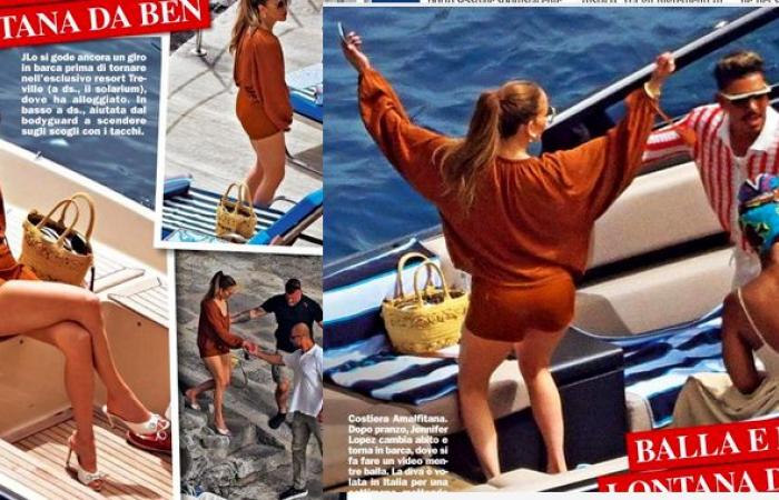 Jennifer Lopez, (luxury) holiday in Positano away from Ben Affleck: the photos