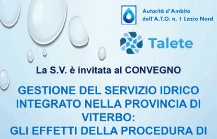 Conference on the management of the integrated water service in the province of Viterbo