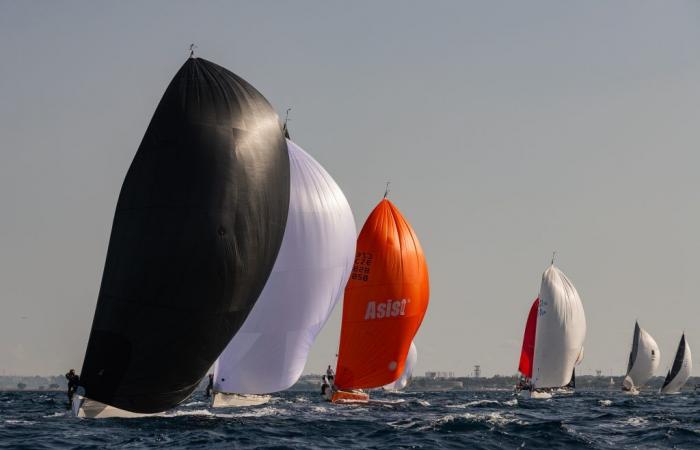 Brindisi: Eight hours of sea (and two tests) on the first day of the Italian Offshore Sailing Championship
