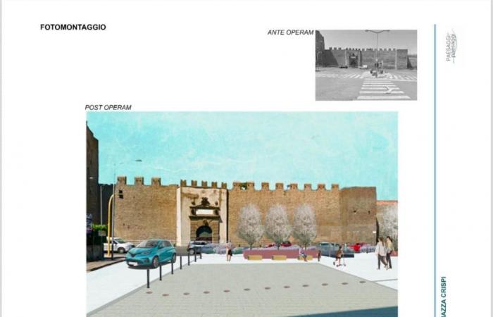 Viterbo – Here is the redevelopment project for Piazza Crispi, Frontini announces: “The city changes face”