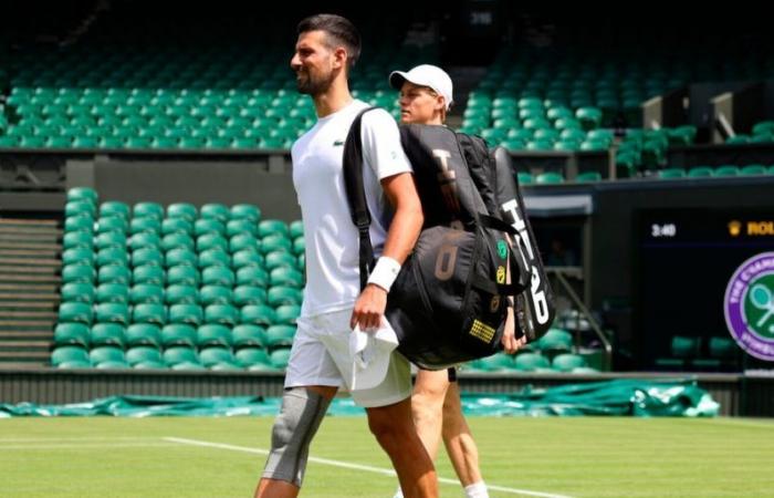 training together at Wimbledon, how is the Serbian