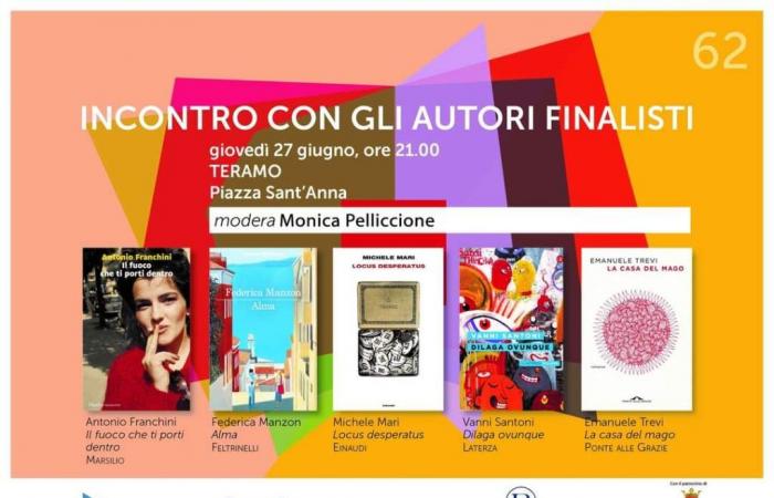 Campiello Prize, meeting with the five finalists tonight in Teramo – ekuonews.it