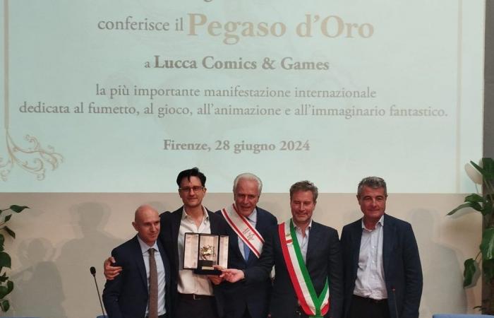 At Lucca Comics & Games the Golden Pegasus, the highest honor in Tuscany