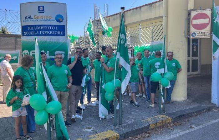 Fials Salerno: sit-in of workers and unions at the hospital of Nocera Inferiore