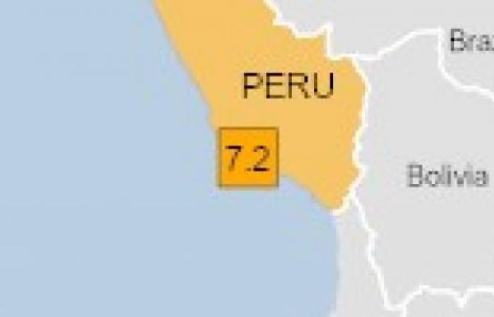 Earthquake Peru, magnitude 7.2 shock in Atiquipa, all the details « 3B Meteo
