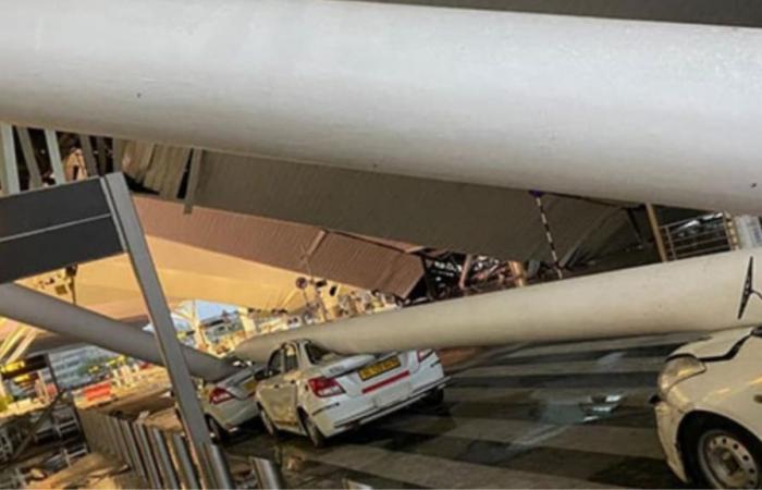 Roof collapses at airport terminal, 1 dead, several injured