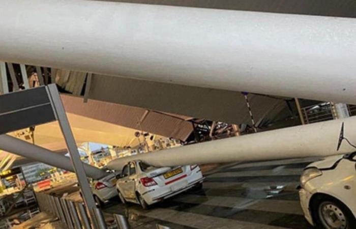 India, the roof of the airport collapses in Delhi: one dead and injured