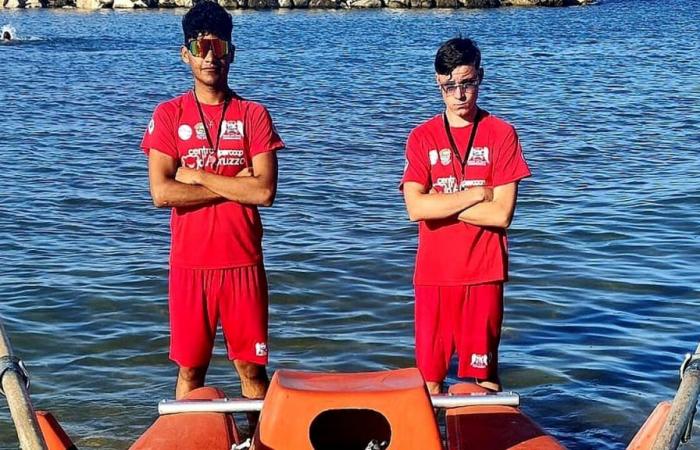 Two boys in difficulty at sea saved from drowning