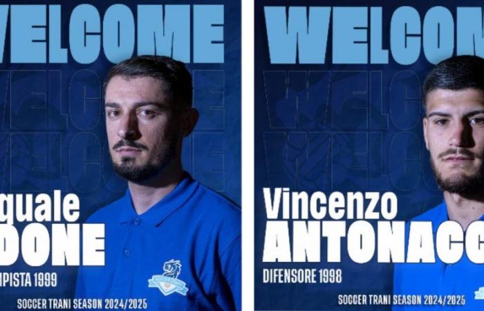 Soccer Trani opens the season with the purchases of Antonacci and Tedone