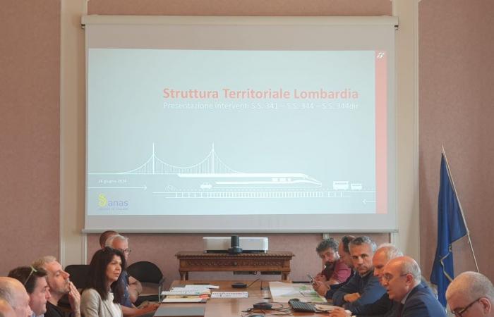 Meeting in Varese for the safety of state roads 341, 344 and 344 Porto Ceresio-Luino