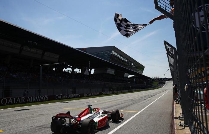 Oliver Bearman’s first win of the season in F2