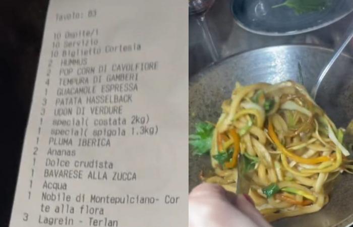 Rome, a table of 10 people orders in this restaurant: the bill