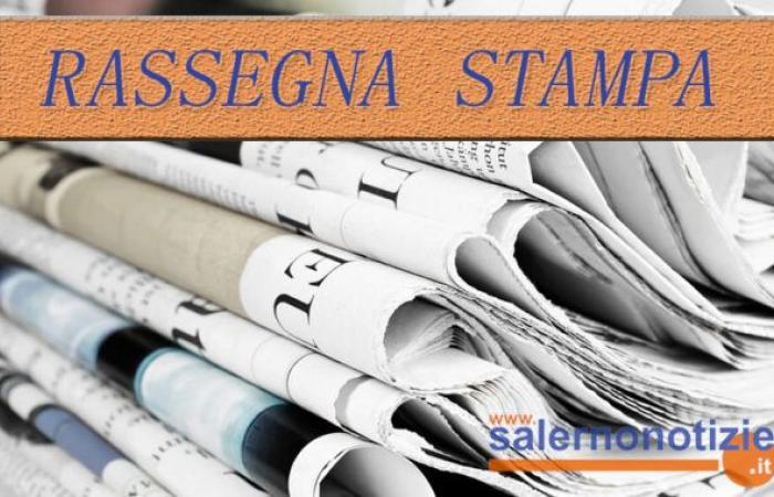 the front pages of Salerno newspapers on 29 June