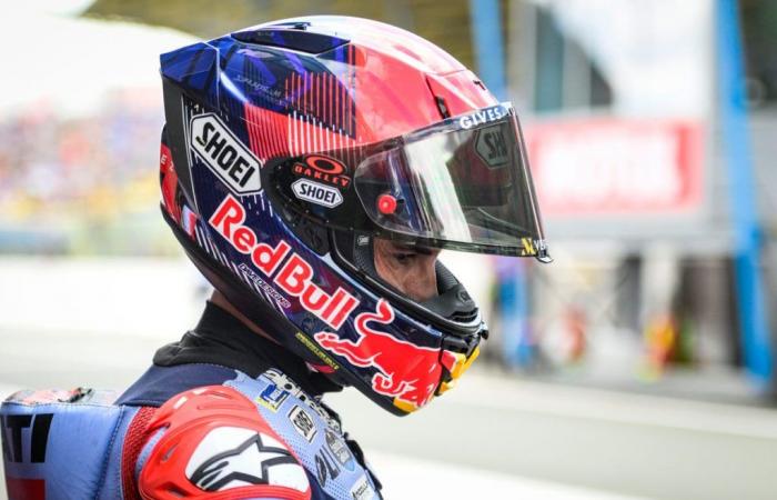 Marquez details his crash during the MotoGP race in Assen.