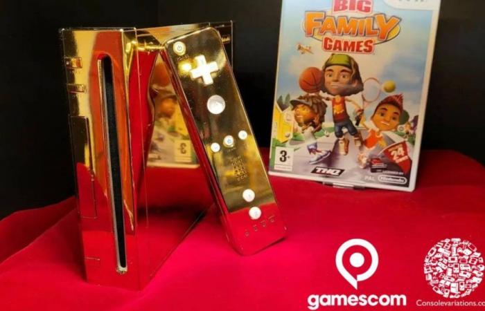 The golden Wii destined for Queen Elizabeth II will be exhibited at Gamescom