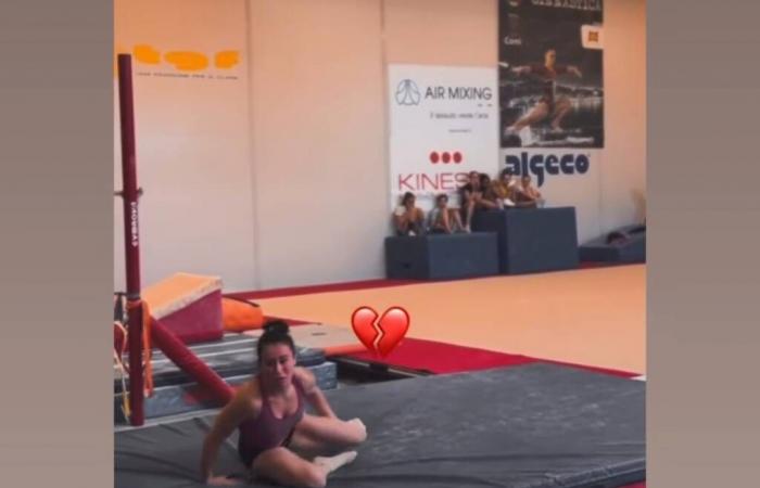 Vanessa Ferrari injured while training for the Cuneo Championships