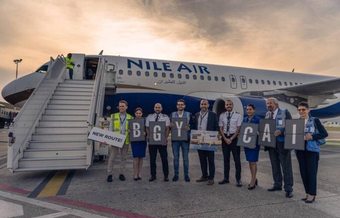 three weekly flights with Nile Air