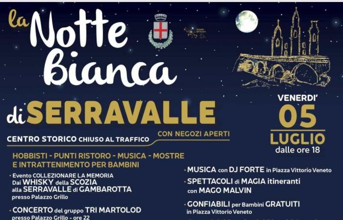 The White Night of Serravalle on Friday 5 July. Alessandria – Italy News Media