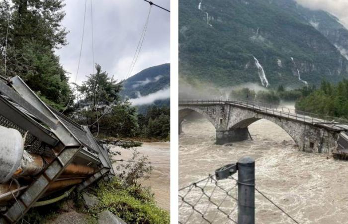 Bad Weather in Switzerland, Dramatic Flood in Canton Ticino: 2 Dead and One Missing