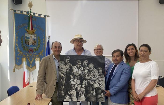 A painting by Isabettini donated to Casamicciola by the municipality of Pozzuoli