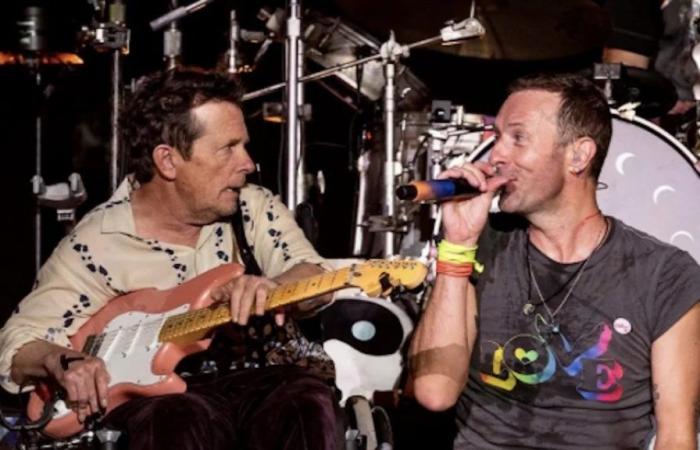 Michael J. Fox makes a surprise appearance on Coldplay’s stage