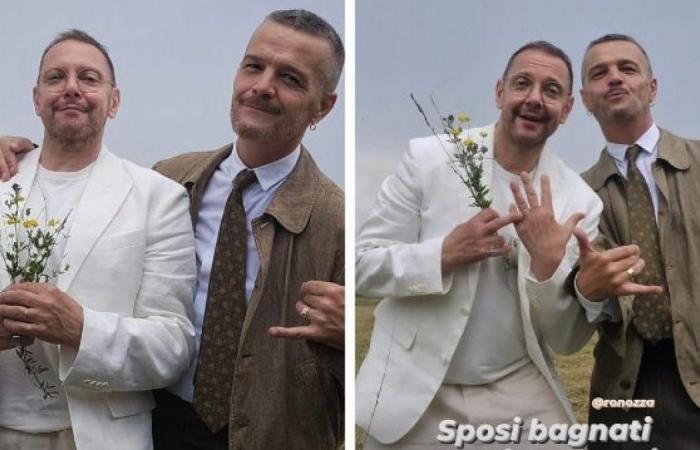 Danilo Bertazzi got married, photos with husband Roberto Nozza: “Love is love”