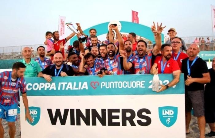 The Etna derby of the Italian Cup in beach soccer is won by Catania FC
