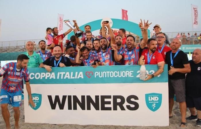 Beach Soccer. Catania Fc wins the Coppa Italia, the match decided in extra time