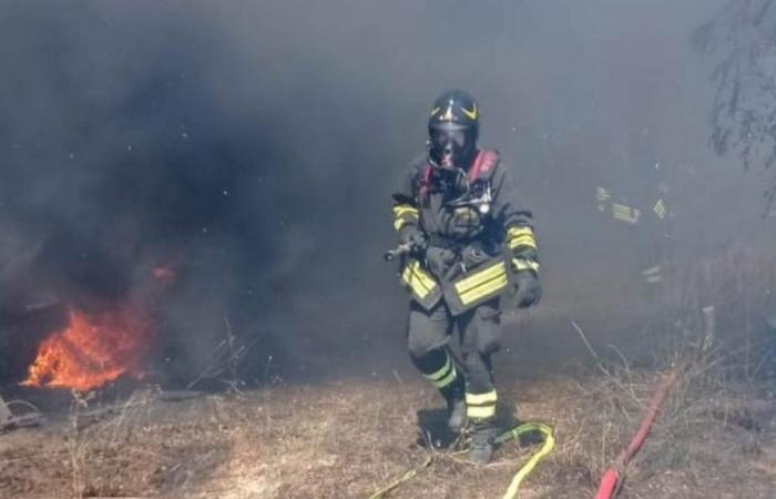 Sutri. 5 hectares of land on fire, firefighters busy until late in the evening