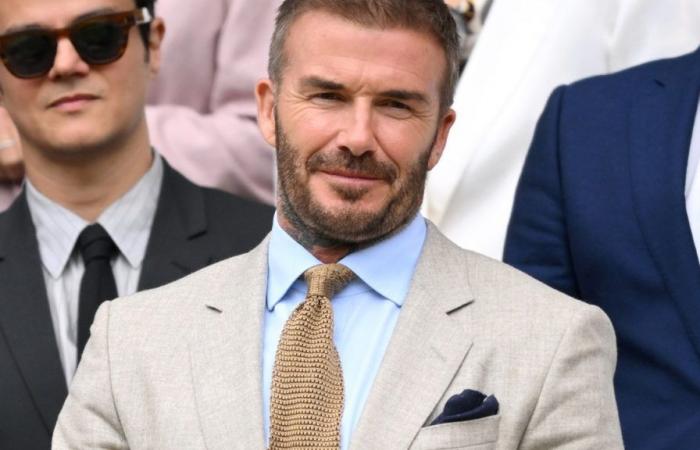 David Beckham opened Wimbledon with a look in full summer mood