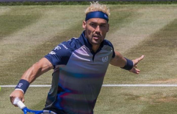 Fognini in the 2nd round of Wimbledon 2024: Van Assche KO in three sets