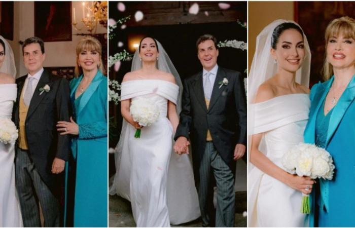 the dream wedding with prince Fabio Borghese, the looks of the bride and guests