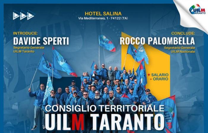 Uilm territorial council in Taranto on July 5th