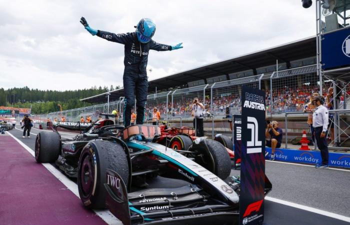 F1, Ferrari in Austria as supporting actor, Russell’s Mercedes wins