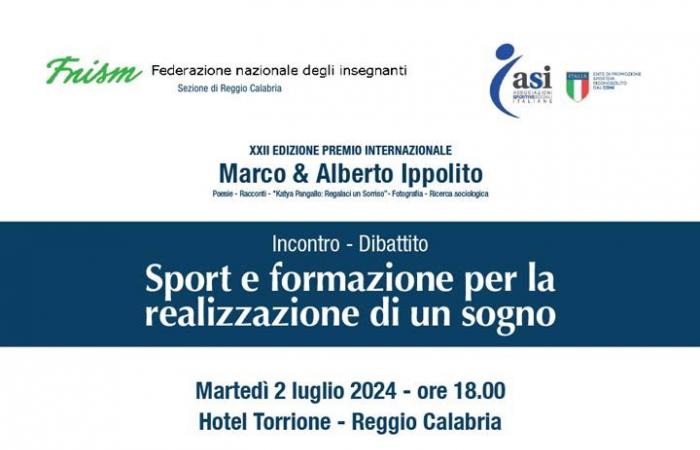 REGGIO – The conference “Sport and training for the realization of a dream”