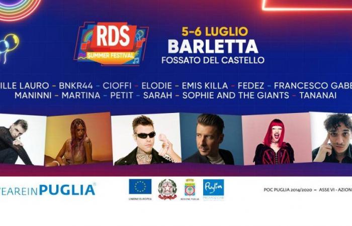 Barletta, RDS Summer Festival is back: lots of live guests