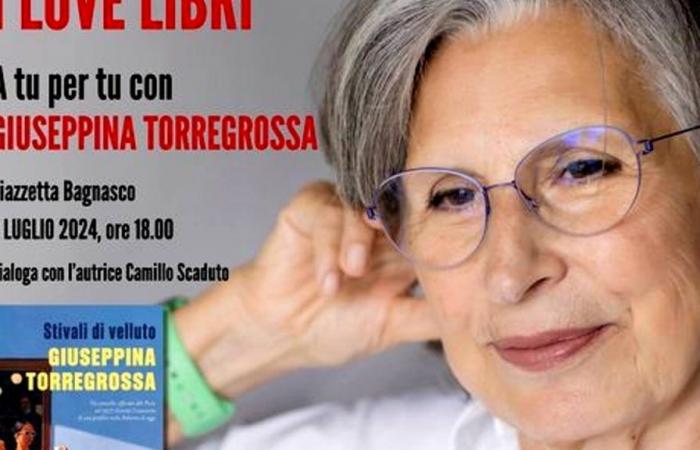 The presentation of Giuseppina Torregrossa’s book in Piazzetta Bagnasco on July 4th
