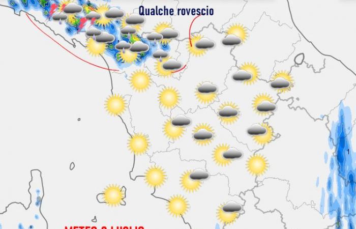 SOME SHOWERS IN THE AFTERNOON – TOMORROW MORE UNSTABLE AND COOLER