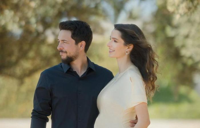 Crown Prince Hussein and his wife Rajwa of Jordan, the most beautiful photo of the wait