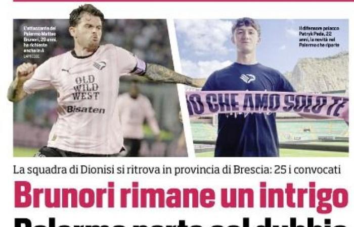 Corriere dello Sport: “Brunori remains an intrigue, Palermo starts with doubts”