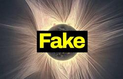 Because the viral photo of the April 8 solar eclipse taken by the James Webb telescope is fake