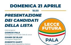 “Lecce Futura” with Adriana Poli Bortone mayor, presentation of the list on Sunday 21 April 2024