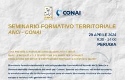 Anci – Conai framework agreement, territorial training seminar on 29 April in Perugia. Sign up – www.anci.it