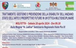 Fifteen Molfetta – Conference today in Molfetta on the treatment, management and prevention of disability in the elderly