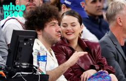 Selena Gomez takes part in the New York Knicks game with her boyfriend Benny Blanco