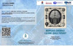 ‘Brain tumors. What future are gliomas?’: On 27 April in Taranto we will talk about brain tumors and research challenges for the future.