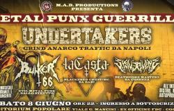 Metal Punx Guerrilla: in Cosenza with UNDERTAKERS, BUNKER 66, LaCASTA and STRIKE AVENUE