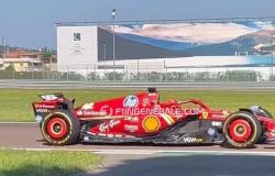 Ferrari SF-24 EVO, here it is on track at Fiorano before its debut at Imola