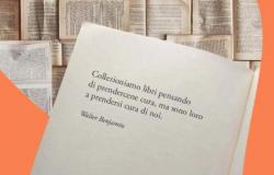 A quote from Walter Benjamin on the saving power of books and reading